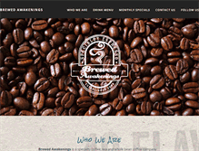 Tablet Screenshot of brewedawakenings.com